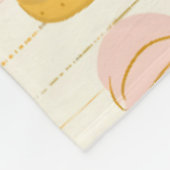 Aangepaste Roze Pompoen Patroon Oranje Gestreepte Fleece Deken (Hoek)