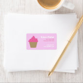 Aangepaste roze product cupcake label voor bakkeri (Insitu)