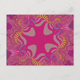 Aangepaste Roze Regenboogkruis Postkaart