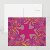 Aangepaste Roze Regenboogkruis Postkaart (Voorkant / Achterkant)