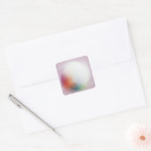 Aangepaste Roze Rood Geel Oranje Blauw Groen Moder Vierkante Sticker (Envelop)