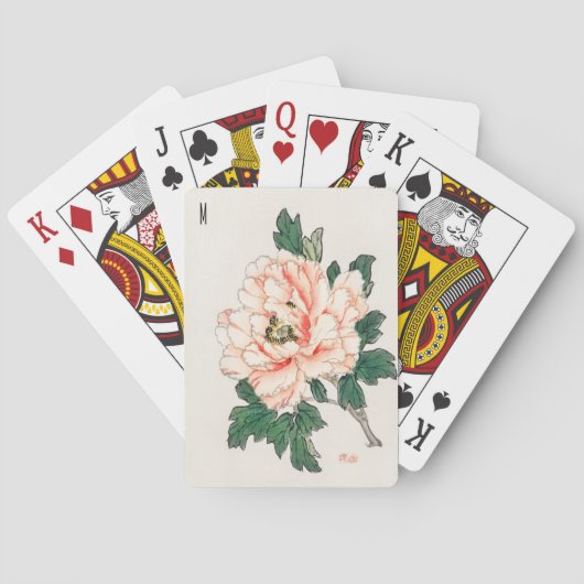 Aangepaste  roze roze en bijen pokerkaarten (Achterkant)