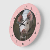 Aangepaste roze roze grote klok (Hoek)