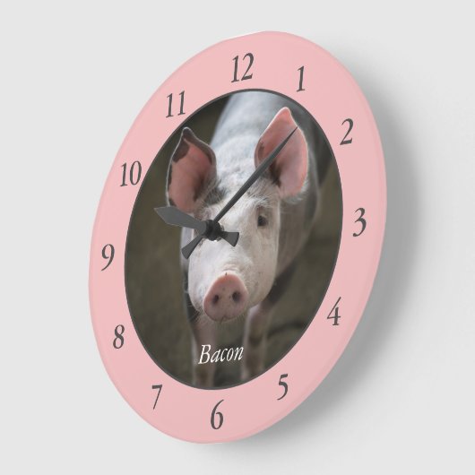 Aangepaste roze roze grote klok (Hoek)