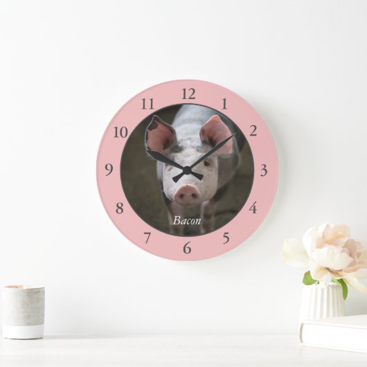 Aangepaste roze roze grote klok (Huis)