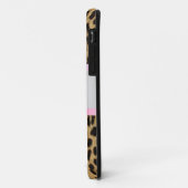 Aangepaste roze roze leopard Pattern Bow Case-Mate iPhone Case (Achterkant/links)