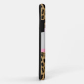 Aangepaste roze roze leopard Pattern Bow Case-Mate iPhone Case (Achterkant/rechts)