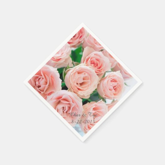 Aangepaste roze roze roze artikelen servet (Hoek)