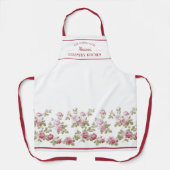 Aangepaste roze roze roze rand schort (Voorkant)