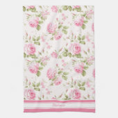 Aangepaste roze roze roze theedoek (Verticaal)