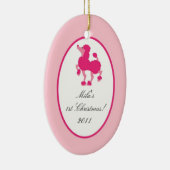 Aangepaste roze roze sierpot Parijs Keramisch Ornament (Rechts)