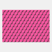 Aangepaste, roze roze stiletto hoge hielkopdruk inpakpapier vel (Voorkant 2)