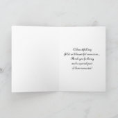 Aangepaste Roze Rozen Bruidsmeisje Dank Je Kaart (Binnen)