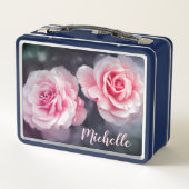 Aangepaste roze rozen Floral foto (Achterkant)