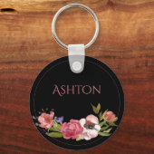 Aangepaste roze Sleutelhanger (Voorkant)