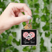 Aangepaste roze Sleutelhanger (Hand)