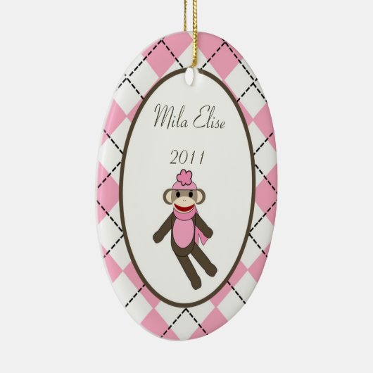 Aangepaste roze sokaap voor sierdoeleinden keramisch ornament (Rechts)