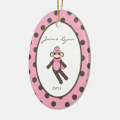 Aangepaste roze sokaap voor sierdoeleinden keramisch ornament (Links)