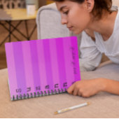 Aangepaste roze stapes notitieboek