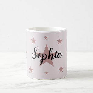 Aangepaste Roze Ster Mok – Gepersonaliseerd met Jo