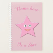 Aangepaste roze sterplank planner (Voorkant)