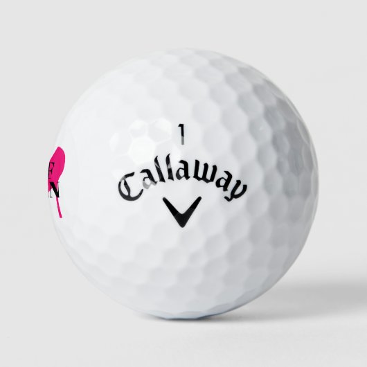 Aangepaste roze stiletto golfen koningin Callaway Golfballen (Logo)