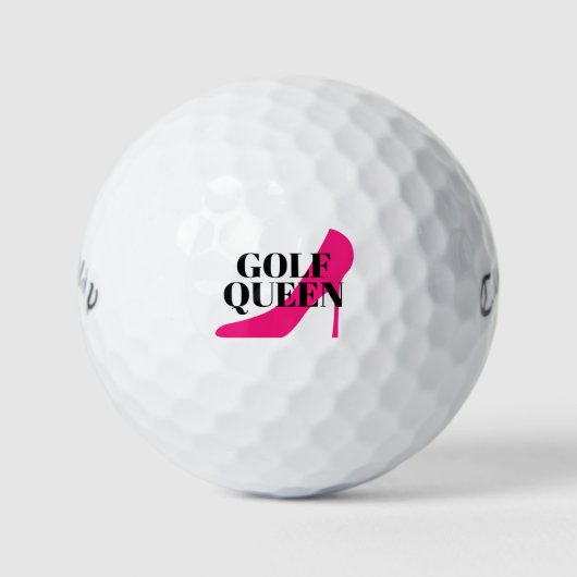 Aangepaste roze stiletto golfen koningin Callaway Golfballen (Voorkant)