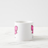 Aangepaste Roze Strik Coquette Meisjes Kinderen Espresso Kop (Voorkant)