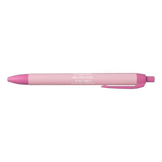 Aangepaste roze strip Blauwe inkt Pen (Bodem)