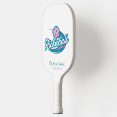 Aangepaste Roze Teal Pickleball Team Paddle (Links)