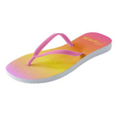 Aangepaste roze Teenslippers (Schuin)
