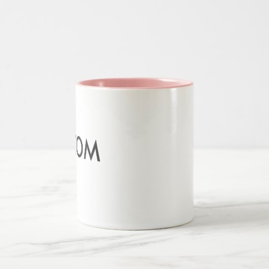 Aangepaste roze tweekleurige Mok (Center)