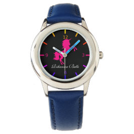 Aangepaste roze Unicorn Horloge
