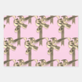 Aangepaste roze verjaardag inpakpapier vel (Voorkant 2)