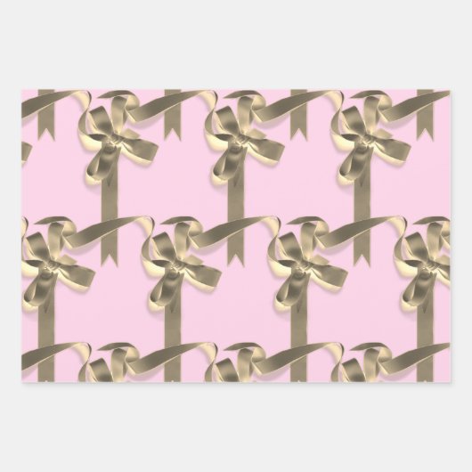 Aangepaste roze verjaardag inpakpapier vel (Voorkant 2)