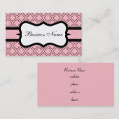 Aangepaste roze Visitekaartjes (Voorkant / Achterkant)