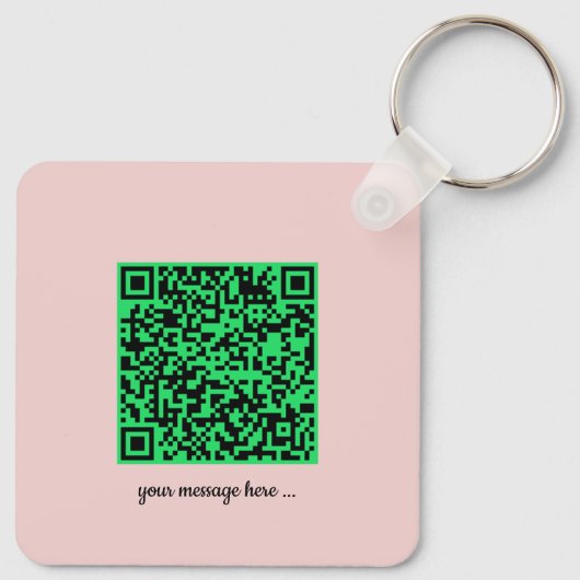 Aangepaste, roze, vlek met Afbeelding op maat Sleutelhanger (Achterkant)