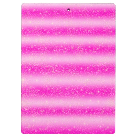 Aangepaste roze vuile glitterstrepen klembord (Achterkant)