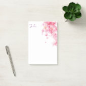 Aangepaste // Roze Waterverf bloemen Post-it® Notes (Kantoor)