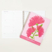 Aangepaste Roze Waterverf Calendula Flower Design Planner (Display)