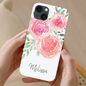 Aangepaste roze Waterverf Case-Mate iPhone Case