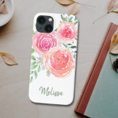 Aangepaste roze Waterverf Case-Mate iPhone Case