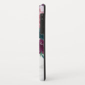 Aangepaste  roze Waterverf Floral Marble Case-Mate iPhone Case (Achterkant/links)