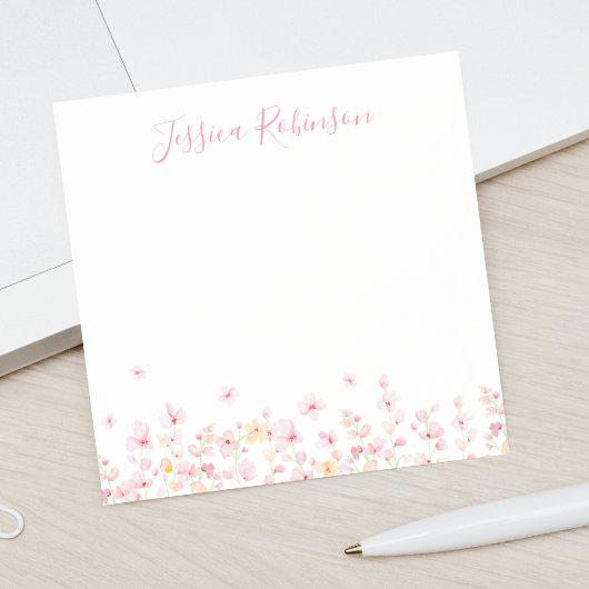 Aangepaste roze Waterverf Post-it® Notes