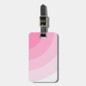 Aangepaste roze wervelingen Bagagelabel (Voorkant verticaal)