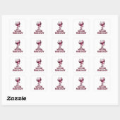 Aangepaste Roze WIJN ENERGIE Sticker Motief (Vel)