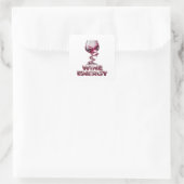 Aangepaste Roze WIJN ENERGIE Sticker Motief (Tas)