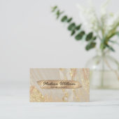Aangepaste Roze Wit Goud Glitter Professional Visitekaartje (Staand voorkant)