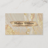 Aangepaste Roze Wit Goud Glitter Professional Visitekaartje (Voorkant)