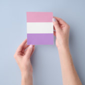 AANGEPASTE roze, witte en lavender brochure (Hand)